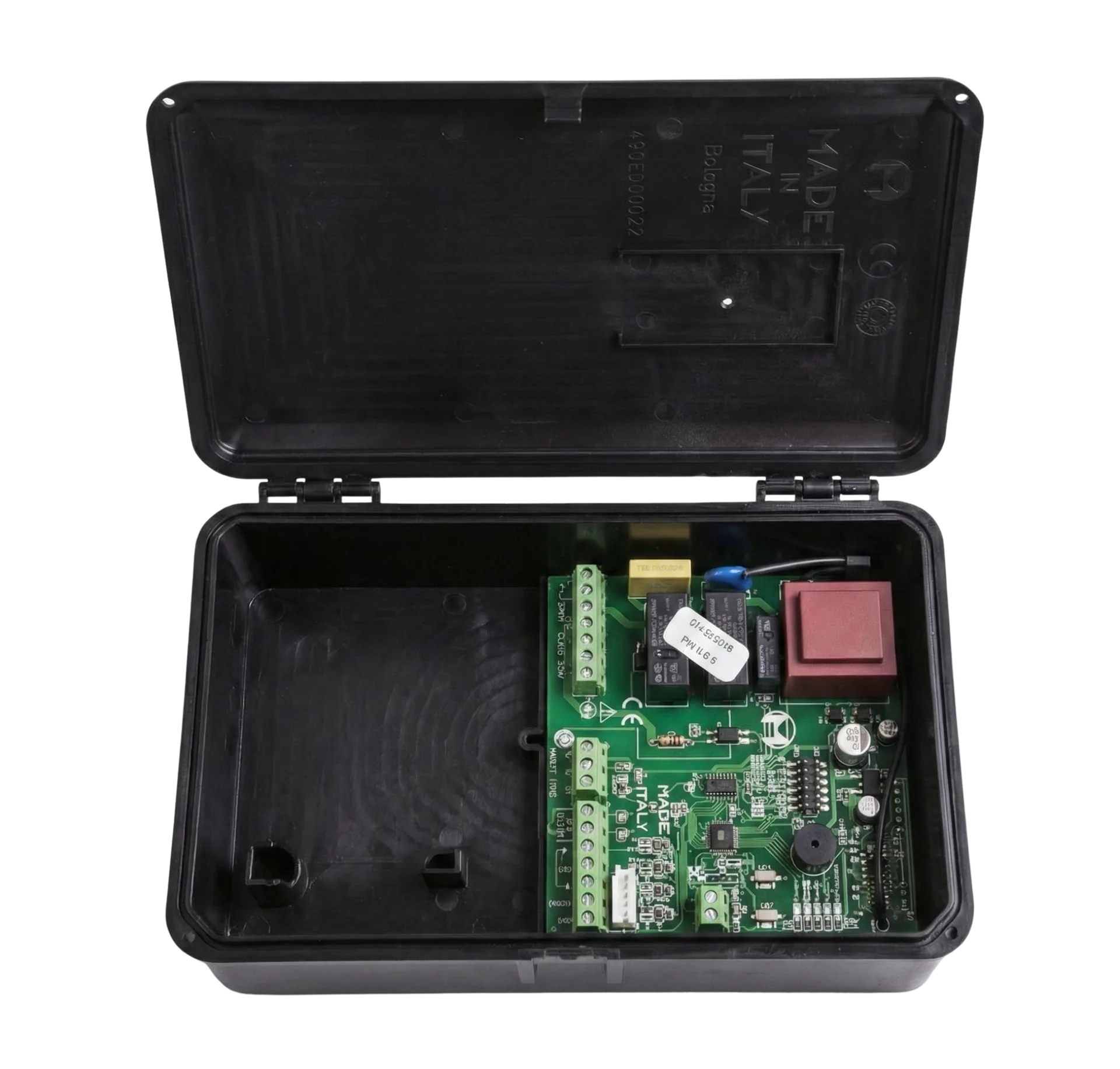 Systeme de commande domotique installe sur un rideau metallique motorise a Creil